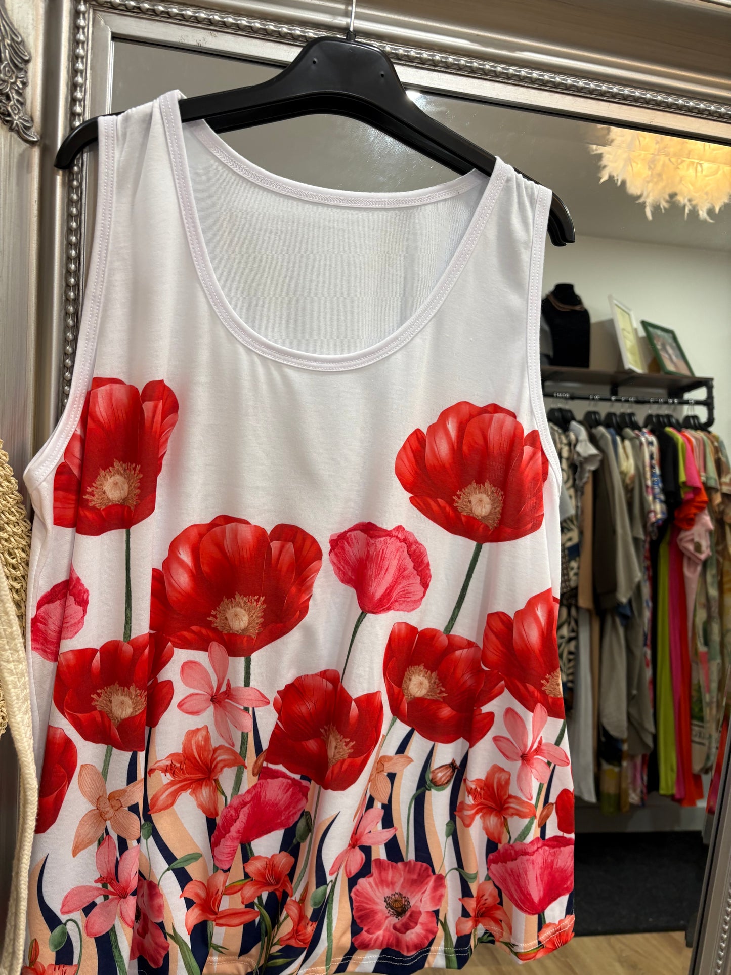 Mediterranean Print Vest Top