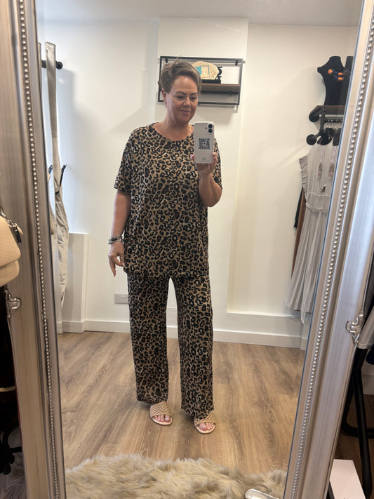 Slinky, Stretch Trouser Set - Animal