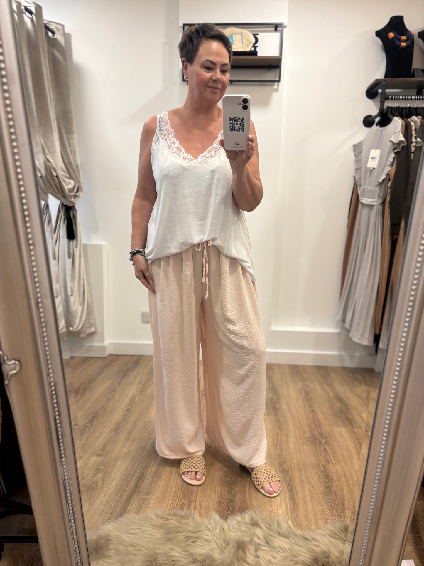 Relaxed Fit Trouser Suit - Baby Pink