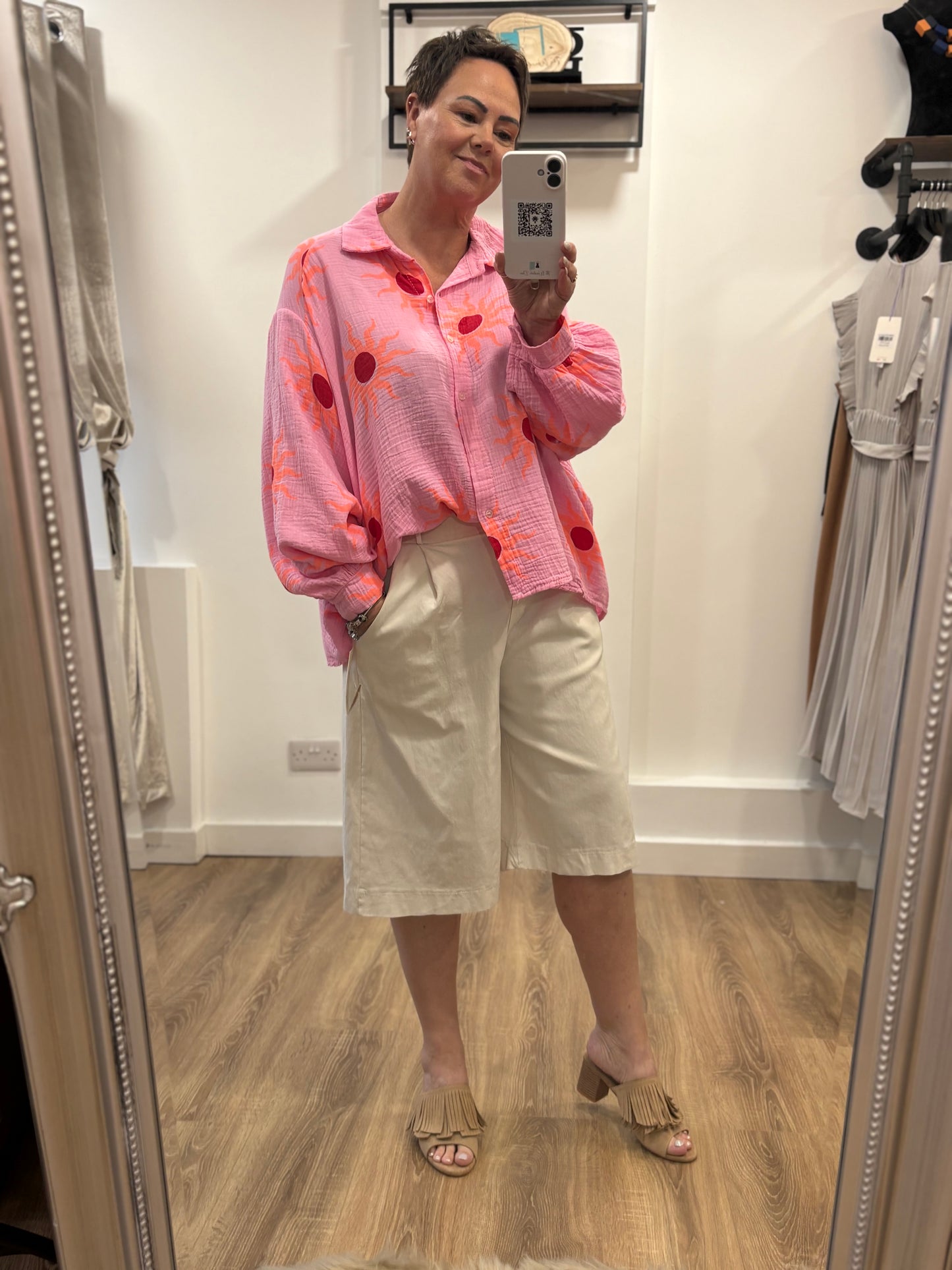 Belted Bermuda Shorts