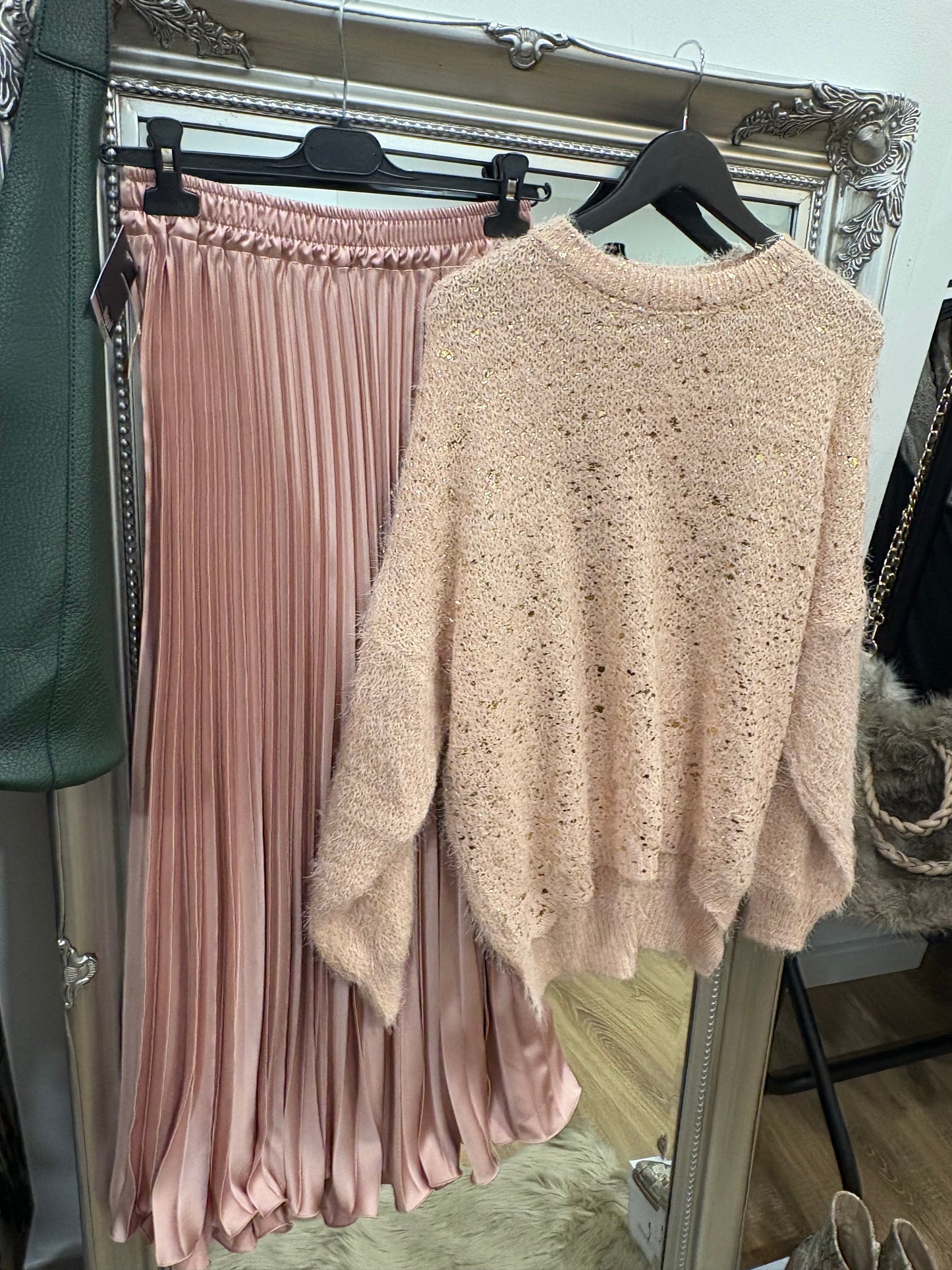 Fluffy, Gold Foil Design Jumper