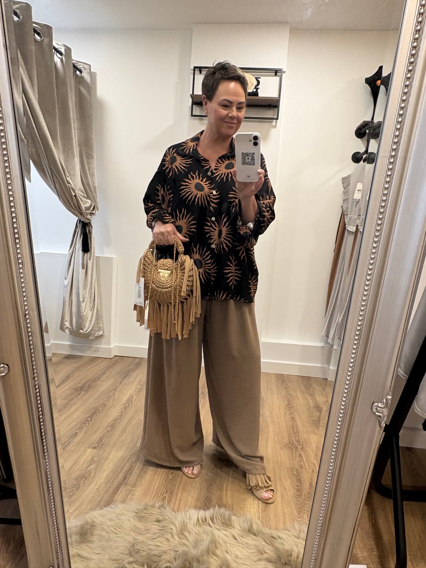 Sun Print, Oversized Shirt