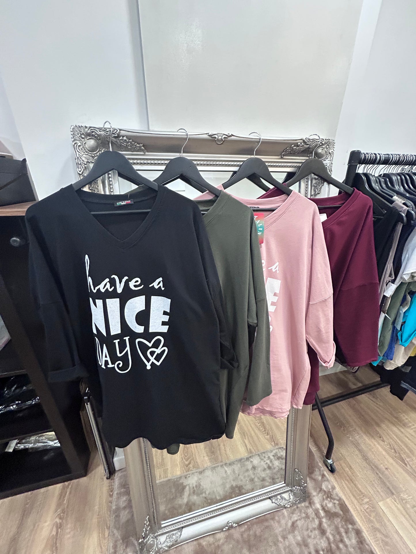 Nice Day Oversized, Longline Sweatshirt