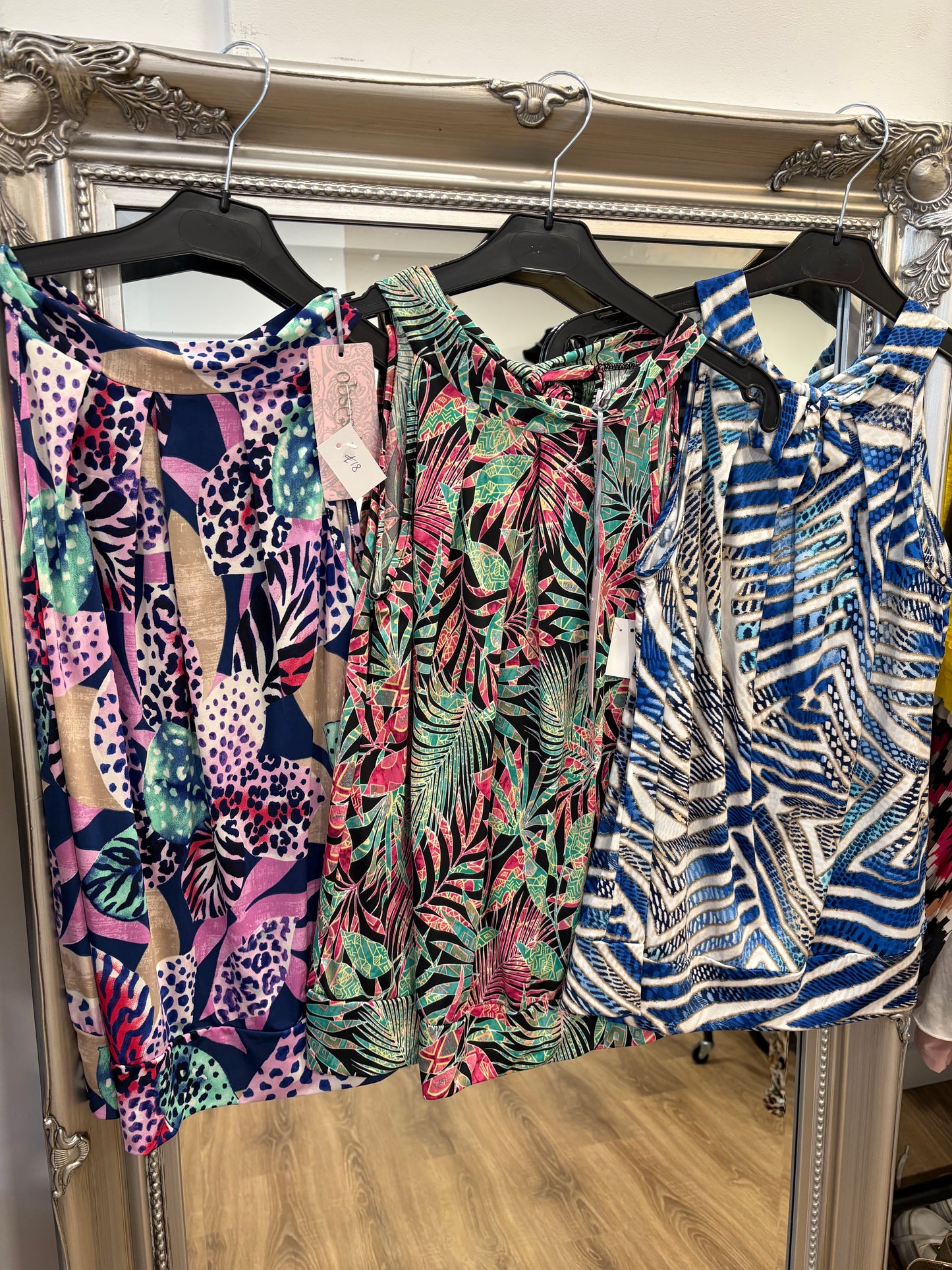Slinky, Stretchy, Tie Neck Top
