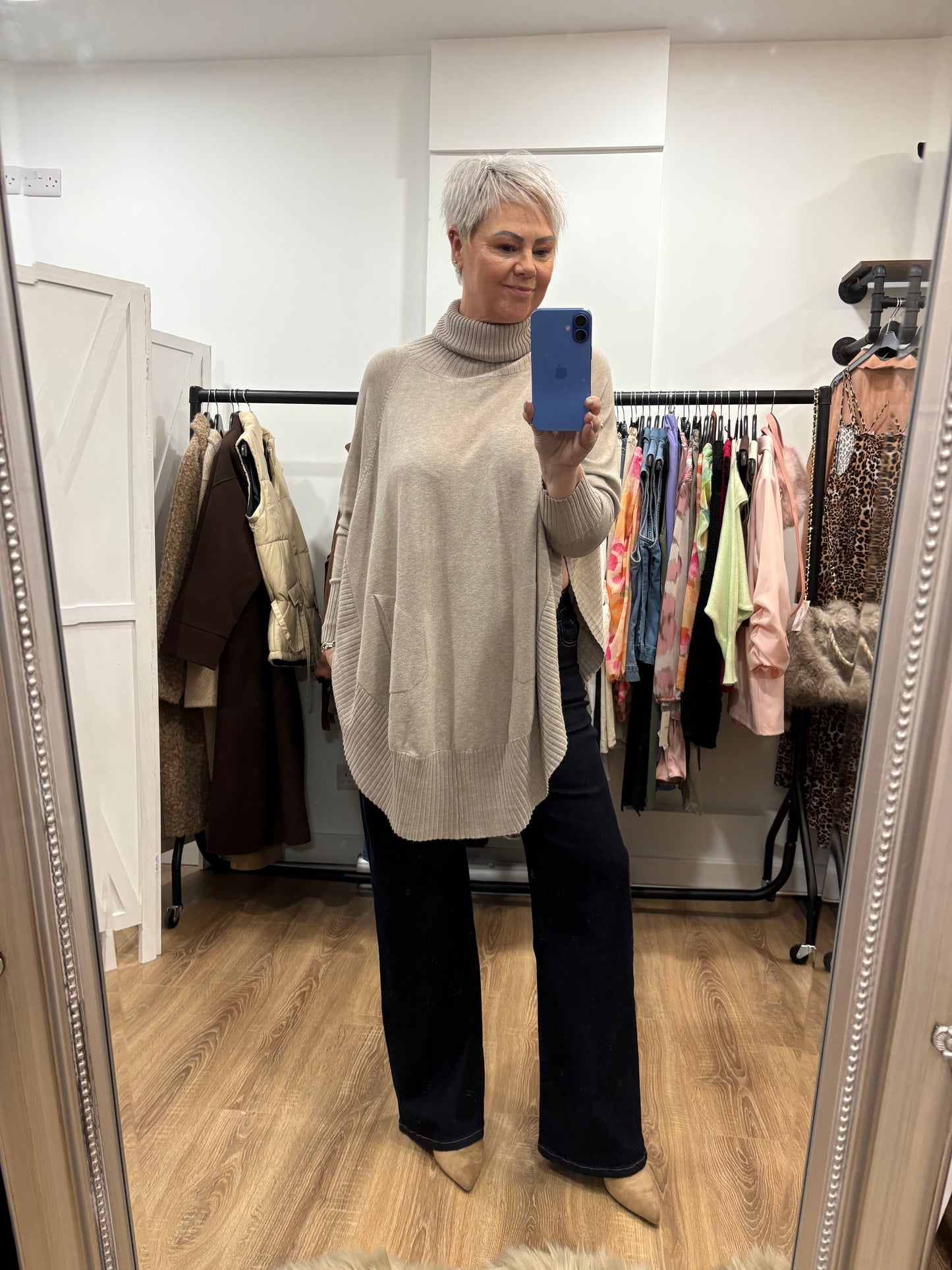 Cape Style, Roll Neck Jumper