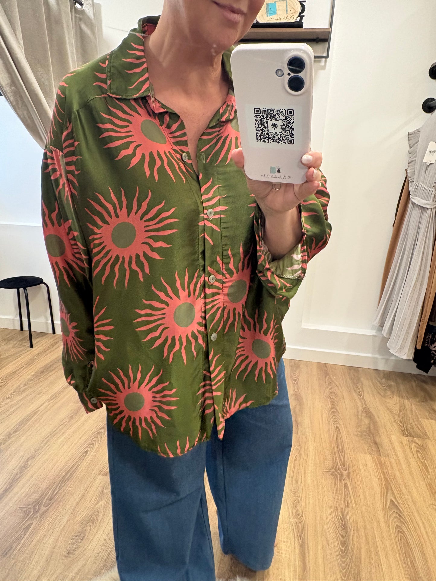 Sun Print, Oversized Shirt