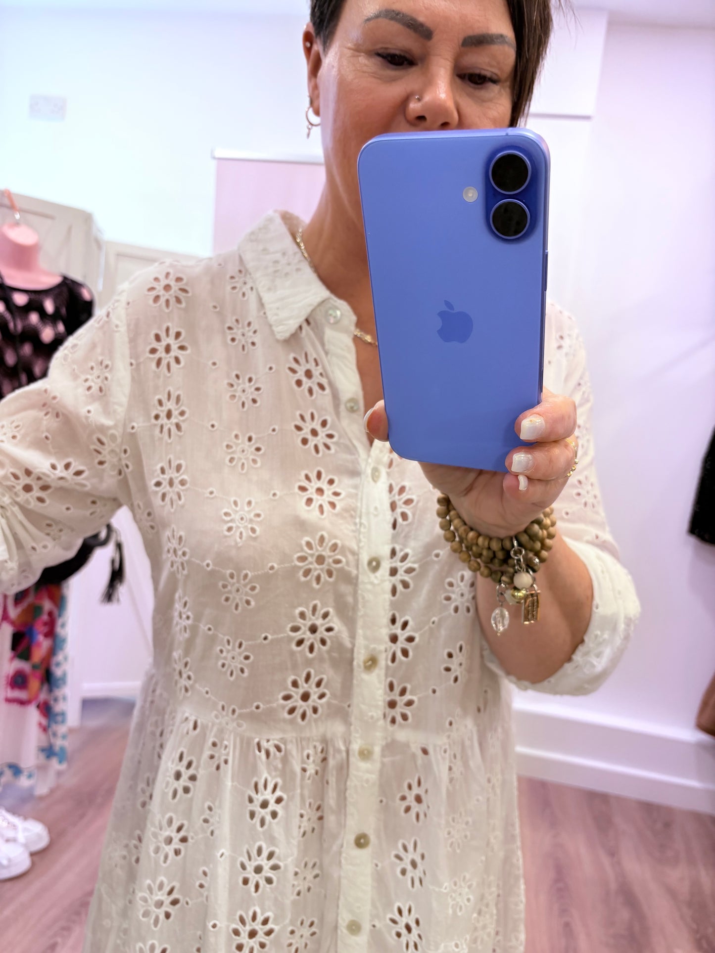 Broderie Anglais Maxi Dress