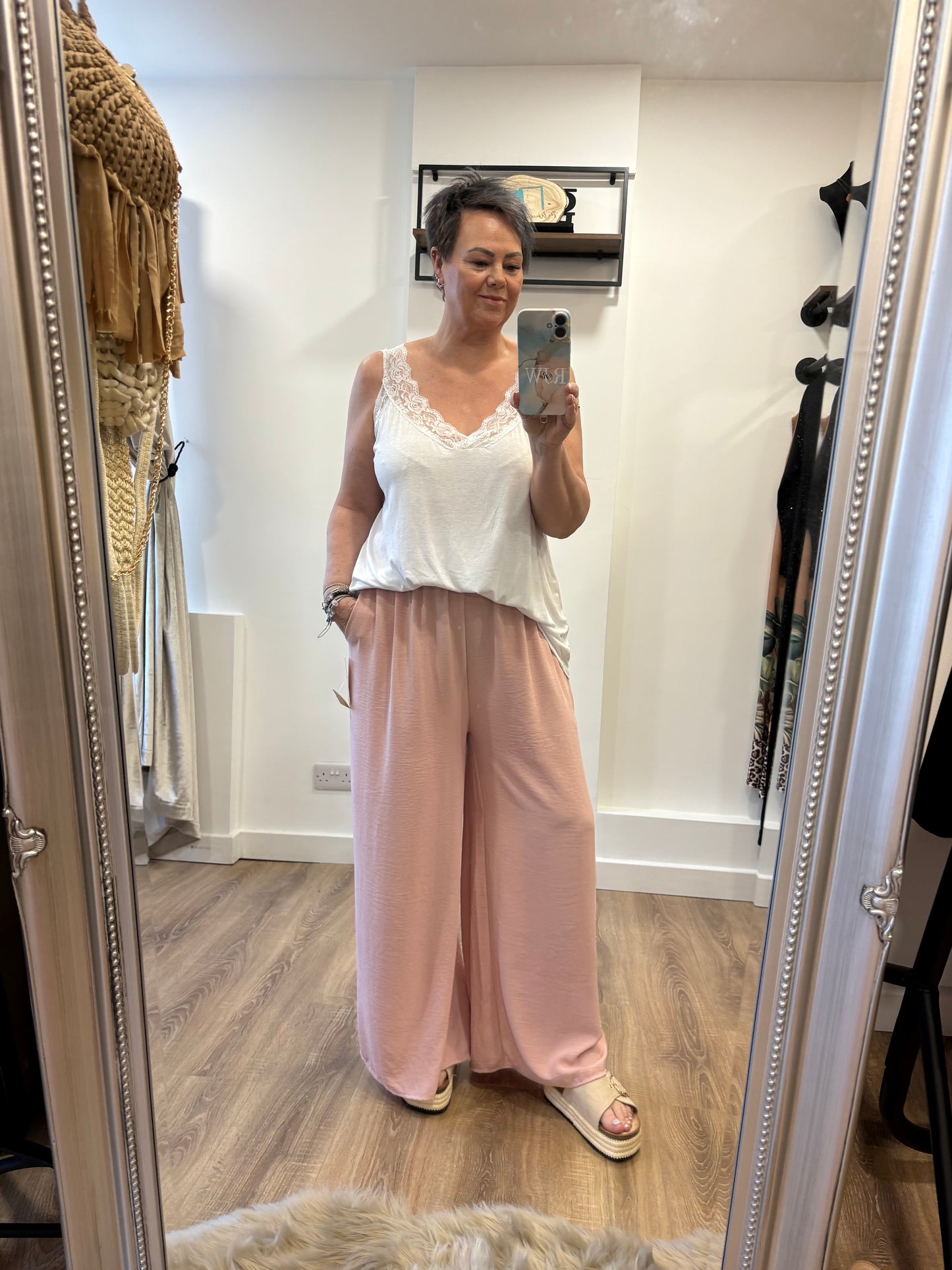 Lightweight, Lace Vest Top