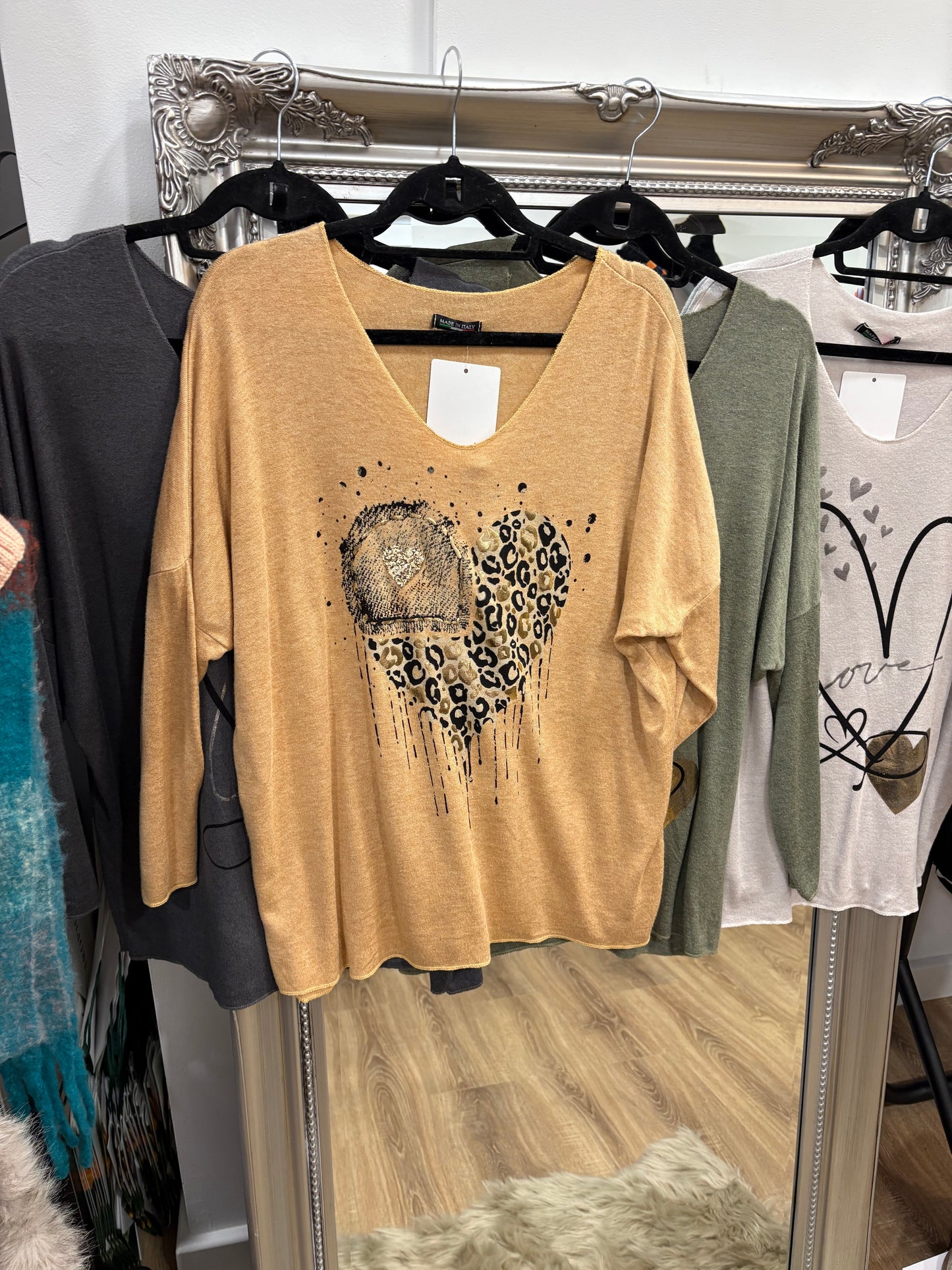 Lightweight Knit with Foil Design