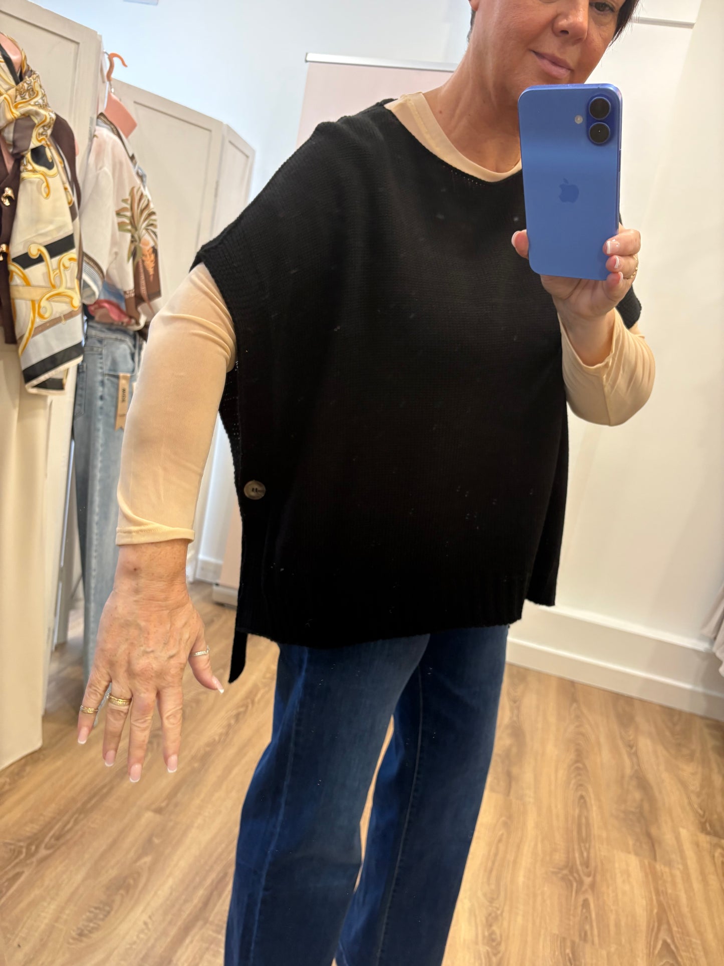 Button Side, Knitted Tank Top