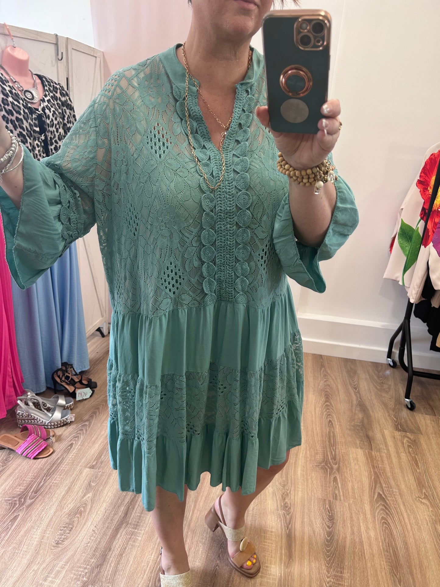 Lace Smock Dress