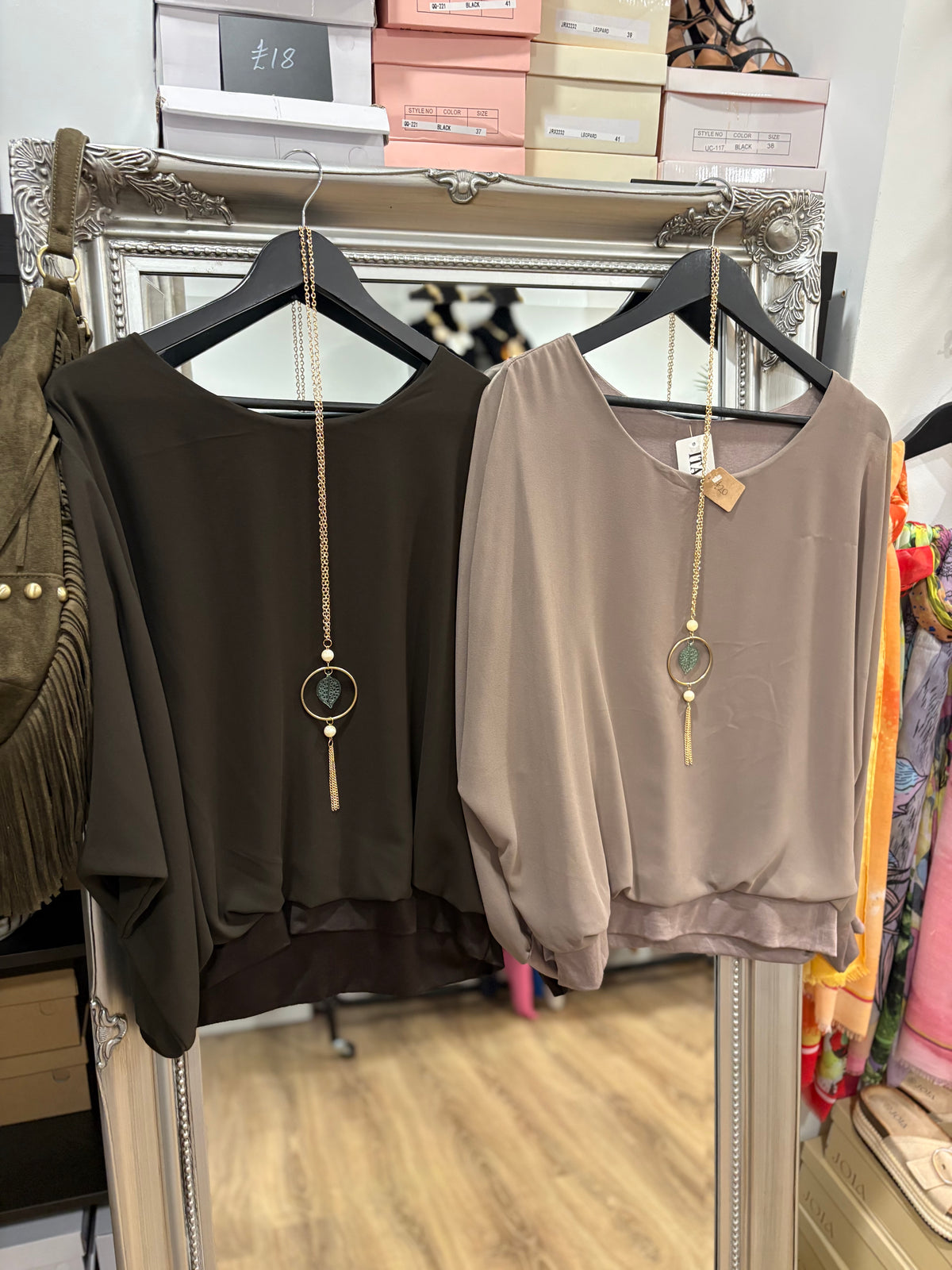 Chiffon Necklace Top