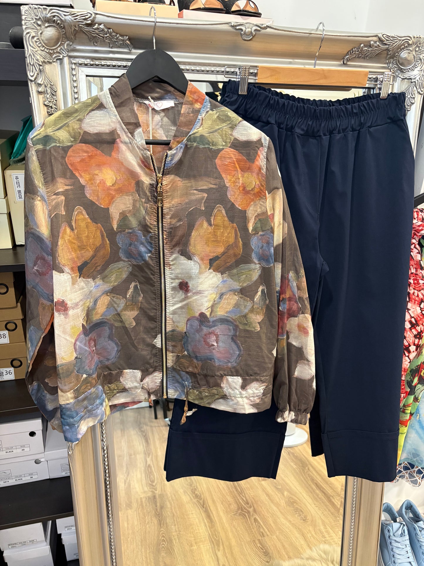 Chiffon Design Lightweight Bomber Jacket