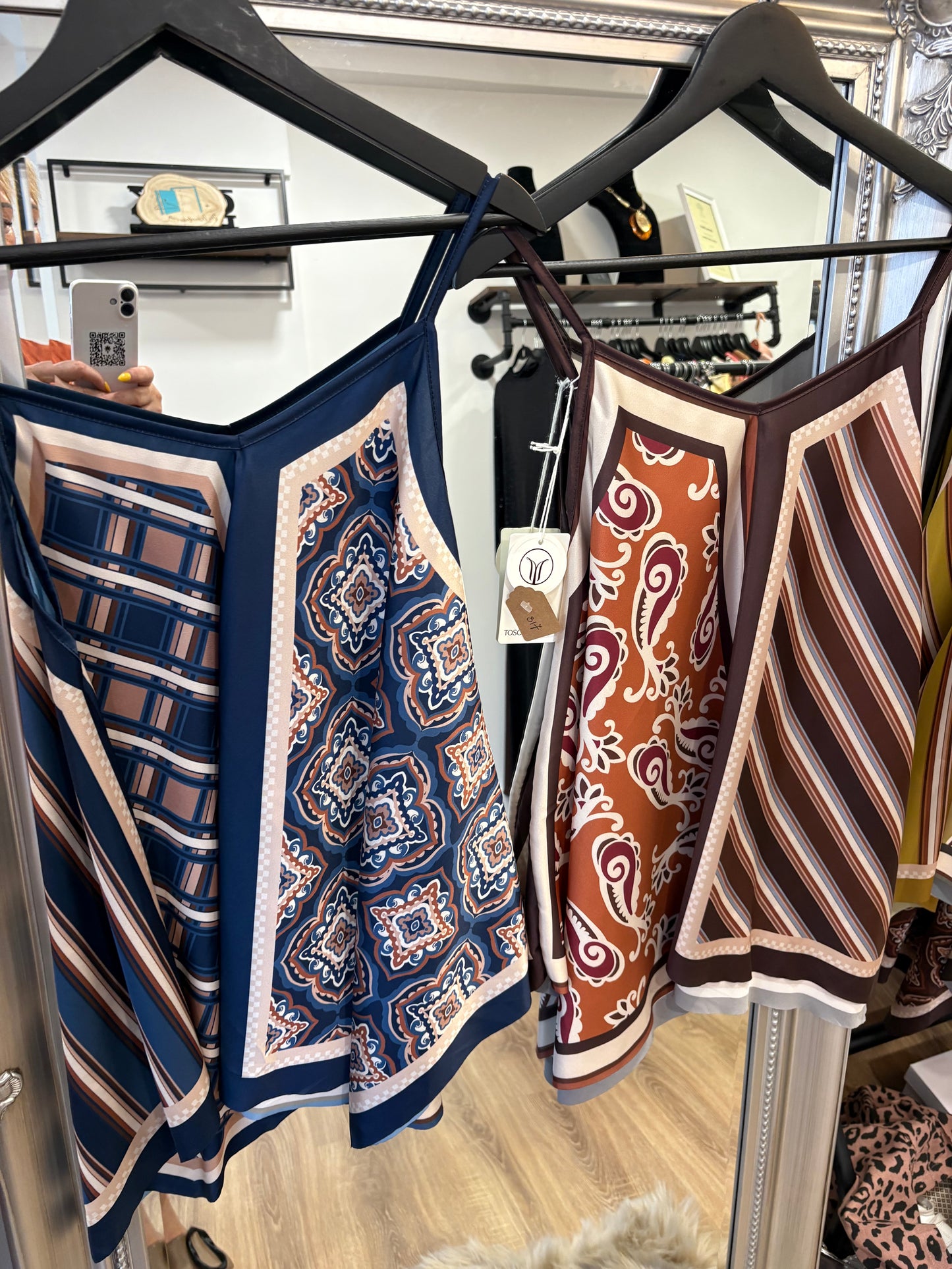 Scarf Print Cami Top
