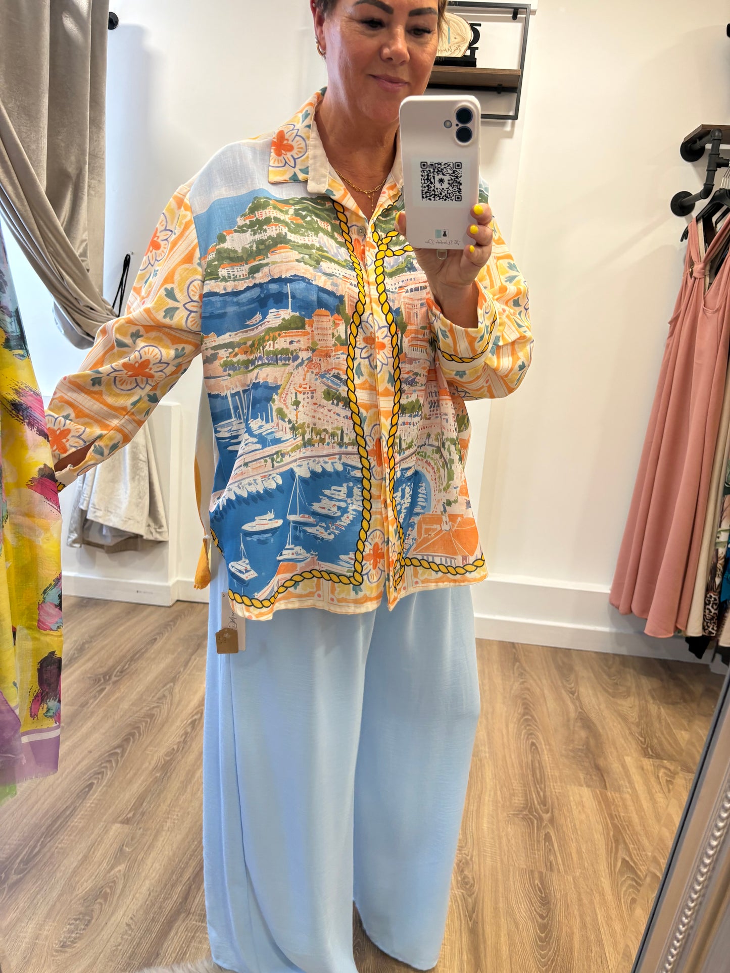 Seaside Print Shirt