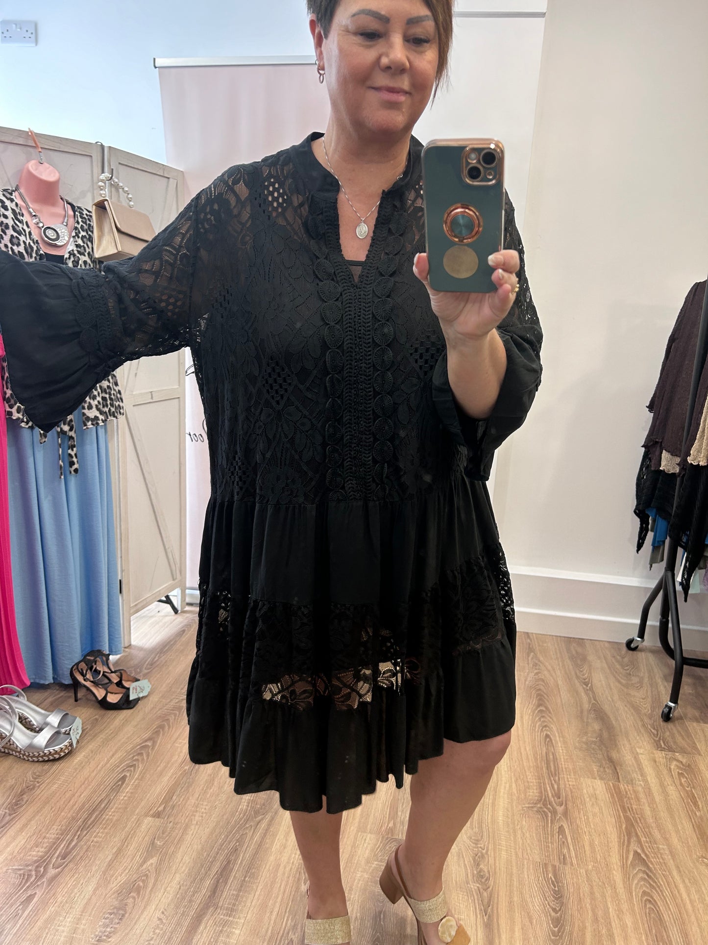 Lace Smock Dress