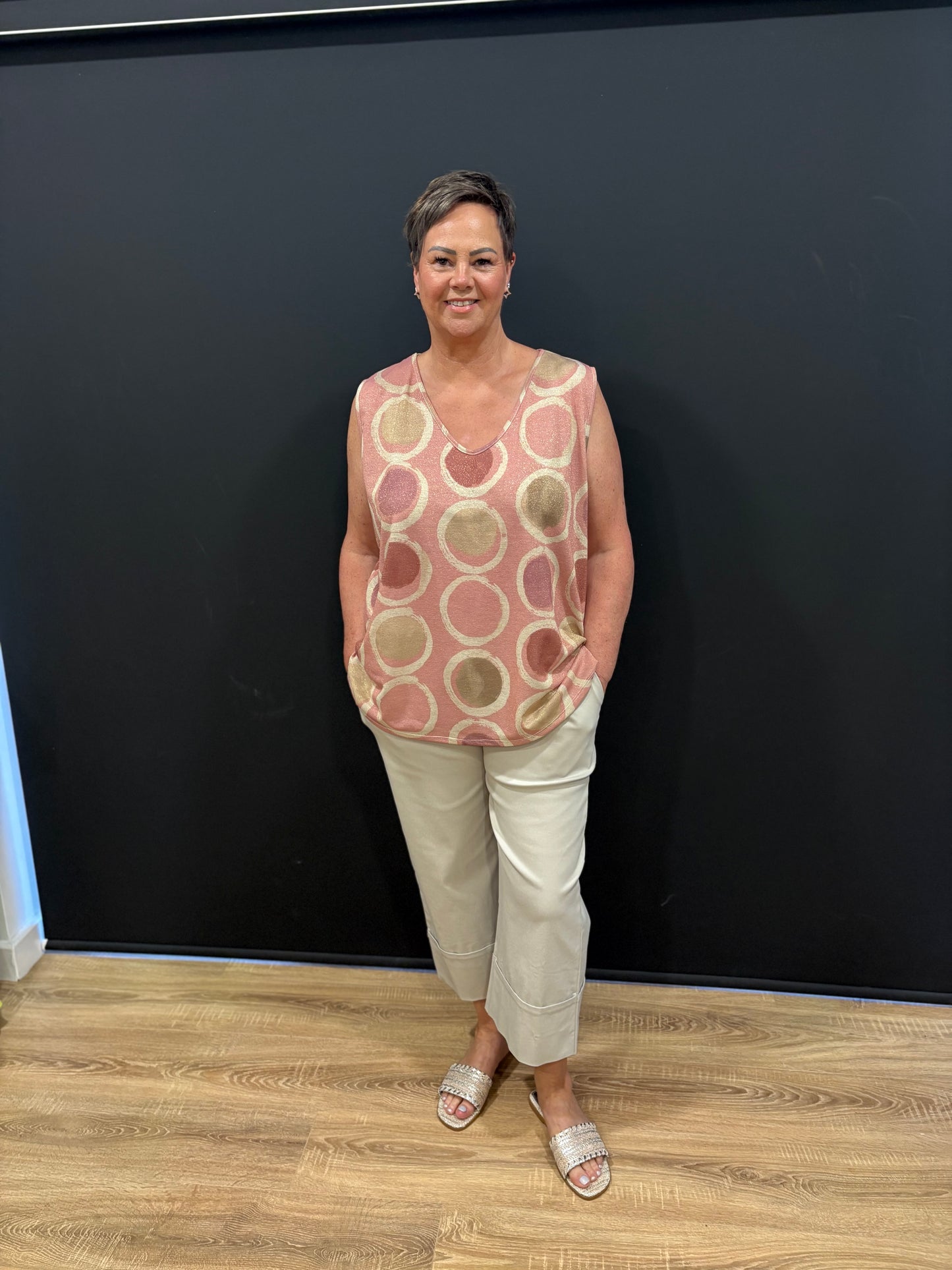 Shimmer, Print Vest Top