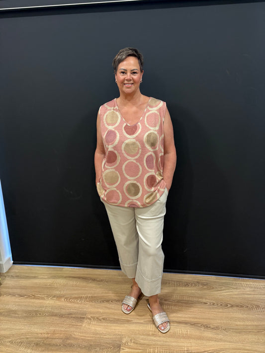 Shimmer, Print Vest Top