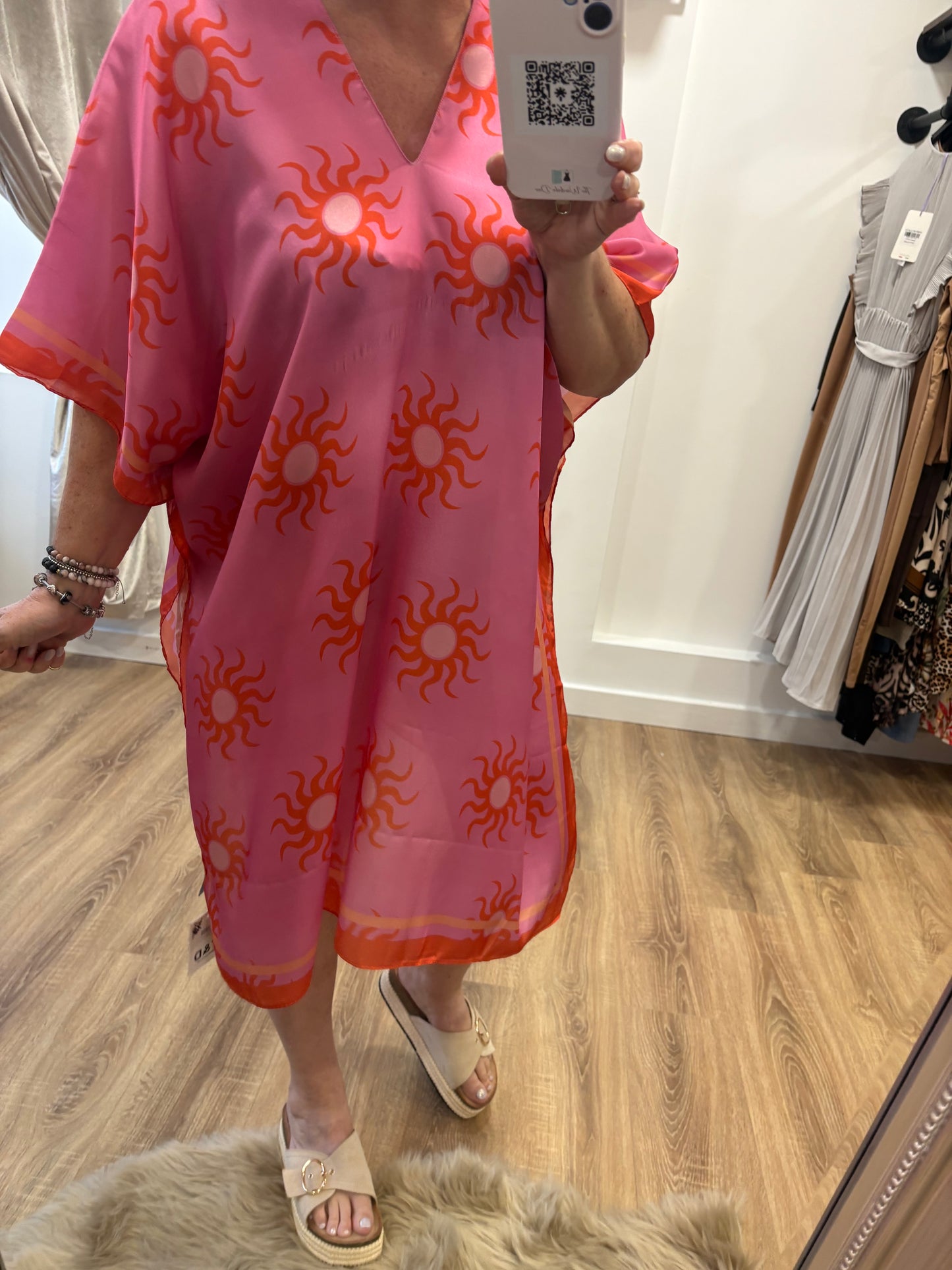 Sun Print Silk kaftan