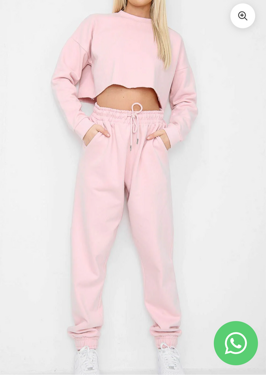 Cropped Loungewear Set