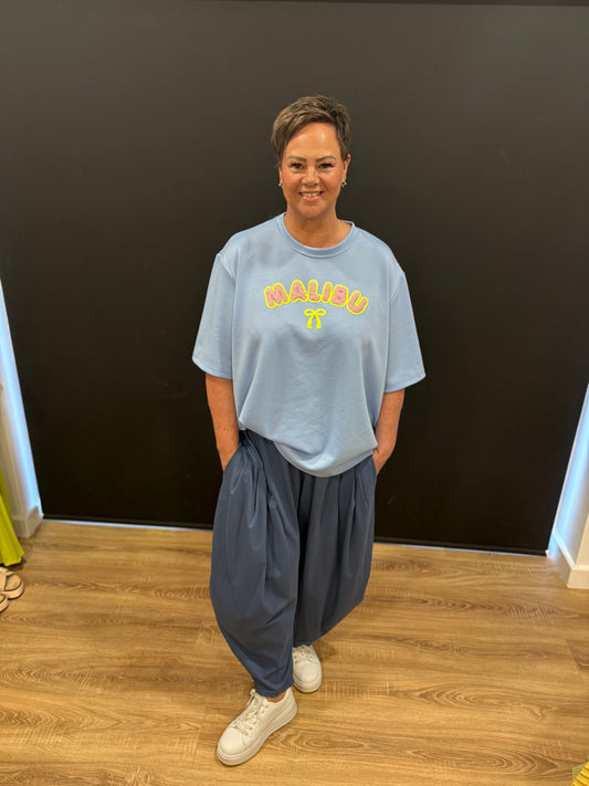 Malibu, Short Sleeve Sweatshirt
