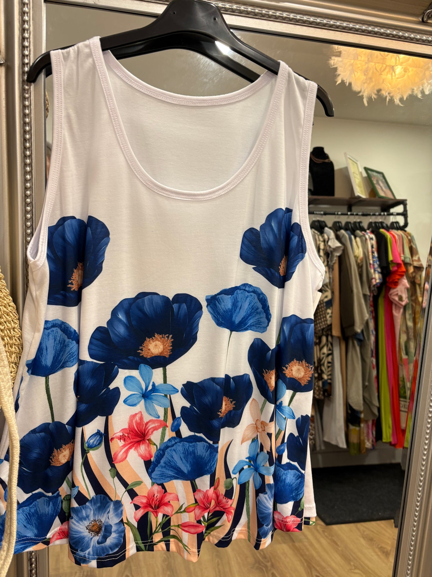 Mediterranean Print Vest Top