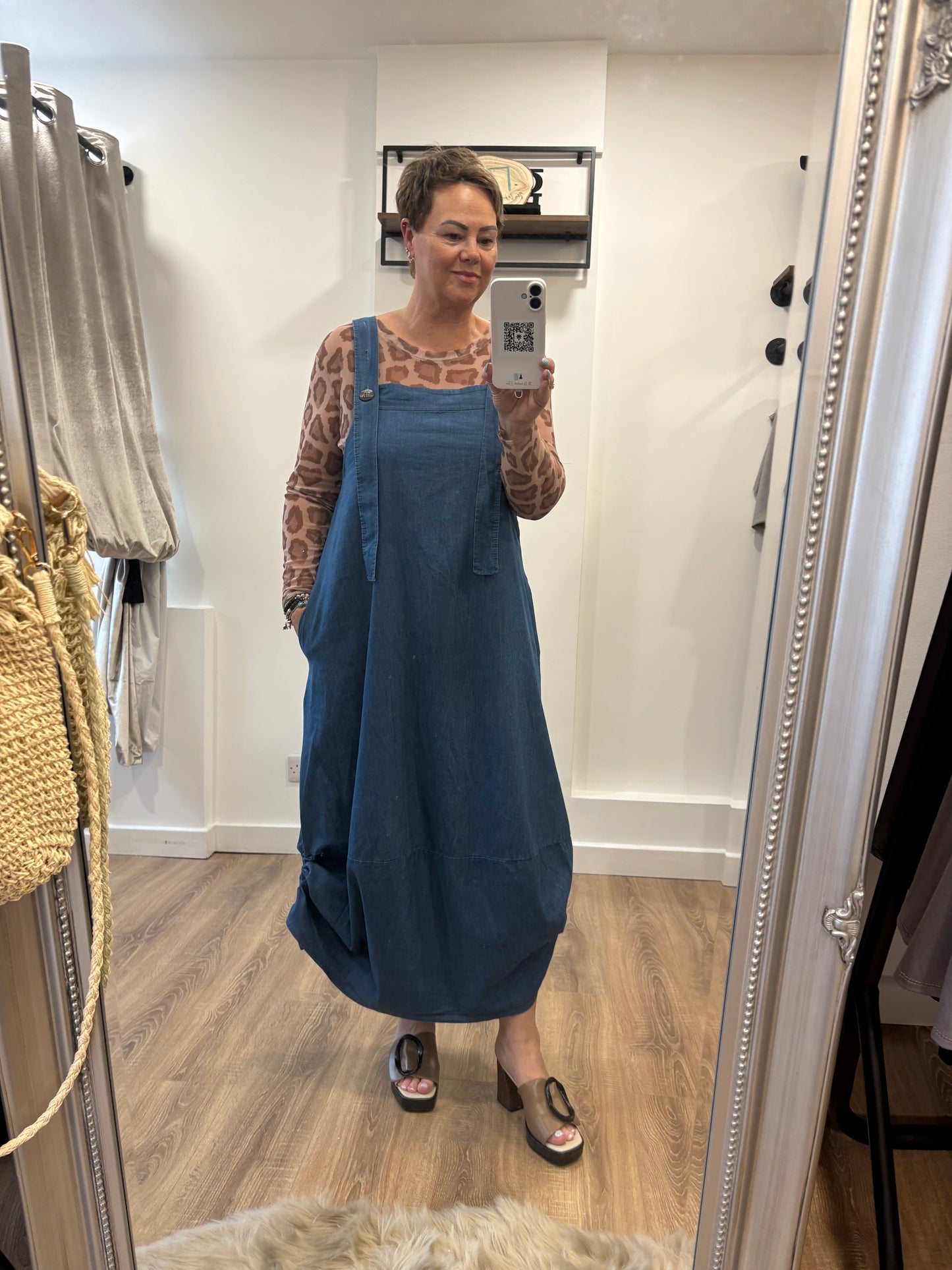 Dungaree Cocoon Dress