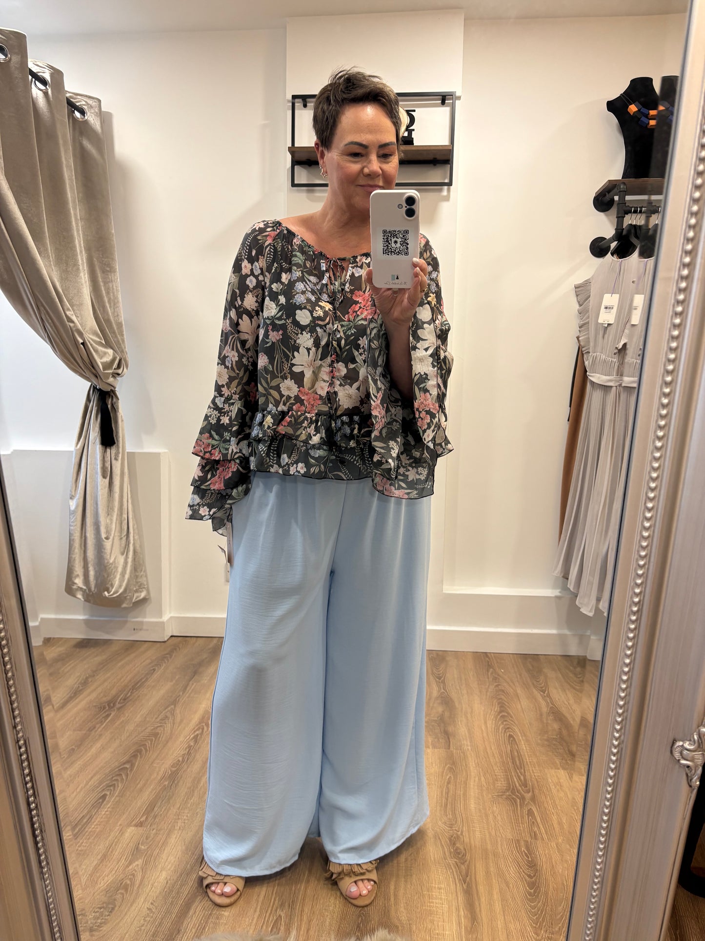 Floral Frill Blouse