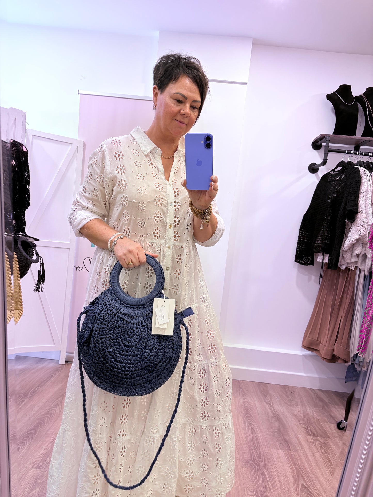 Broderie Anglais Maxi Dress