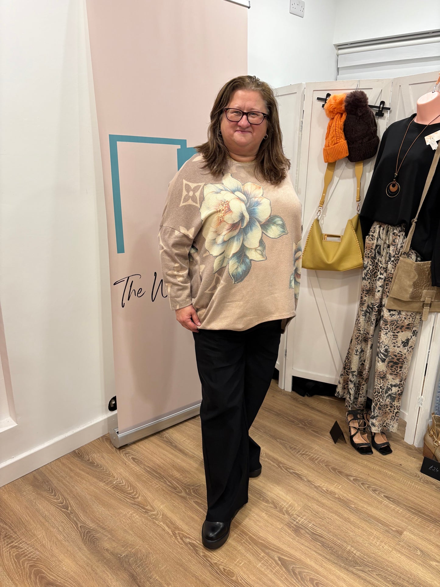 Stretch Wide Leg Trousers