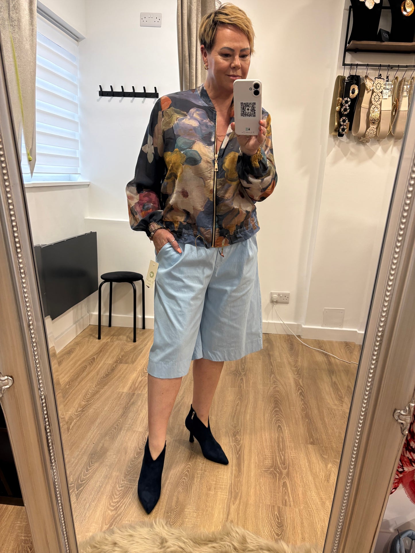 Belted Bermuda Shorts