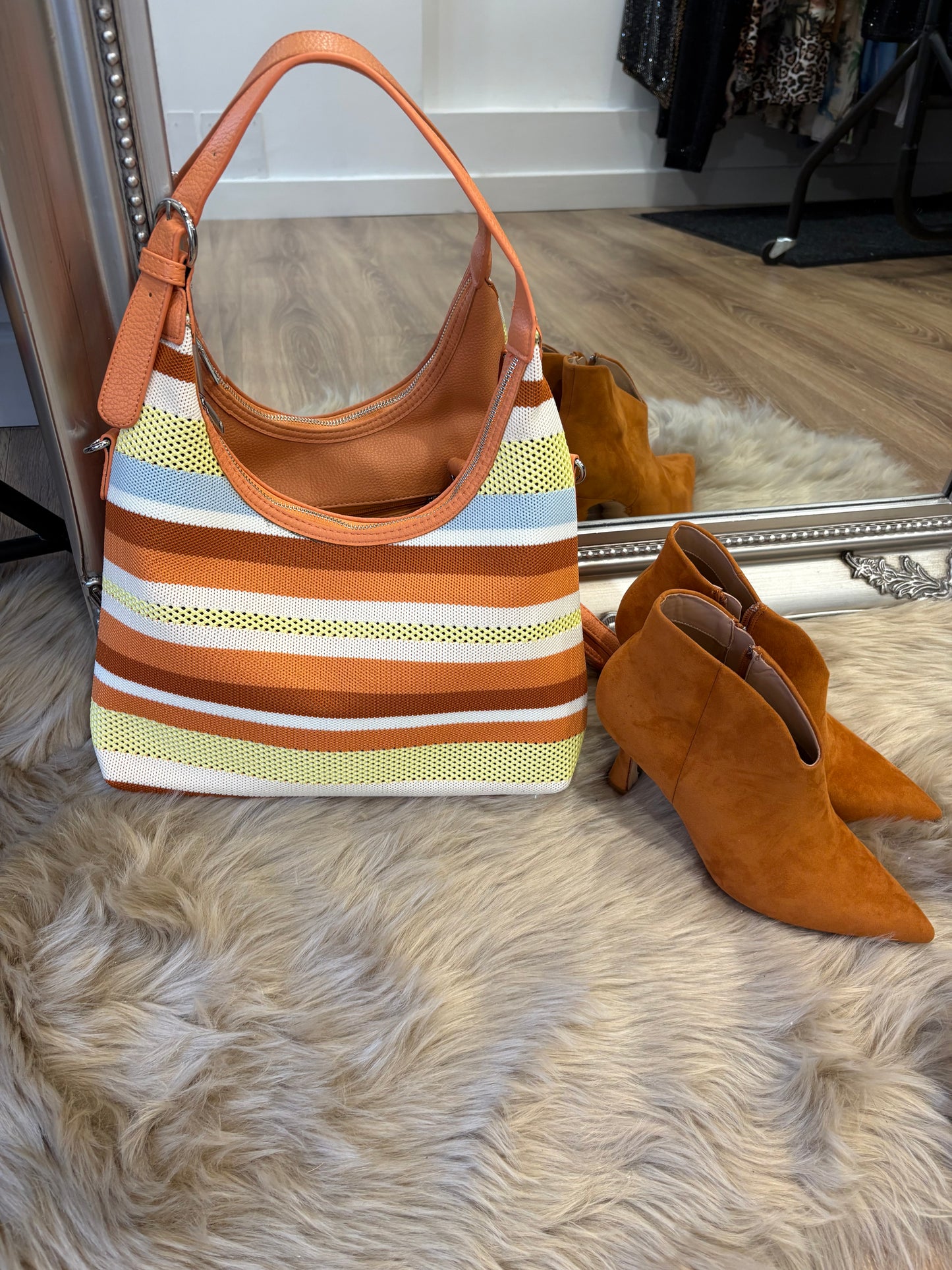 Stripe Shoulder Bag