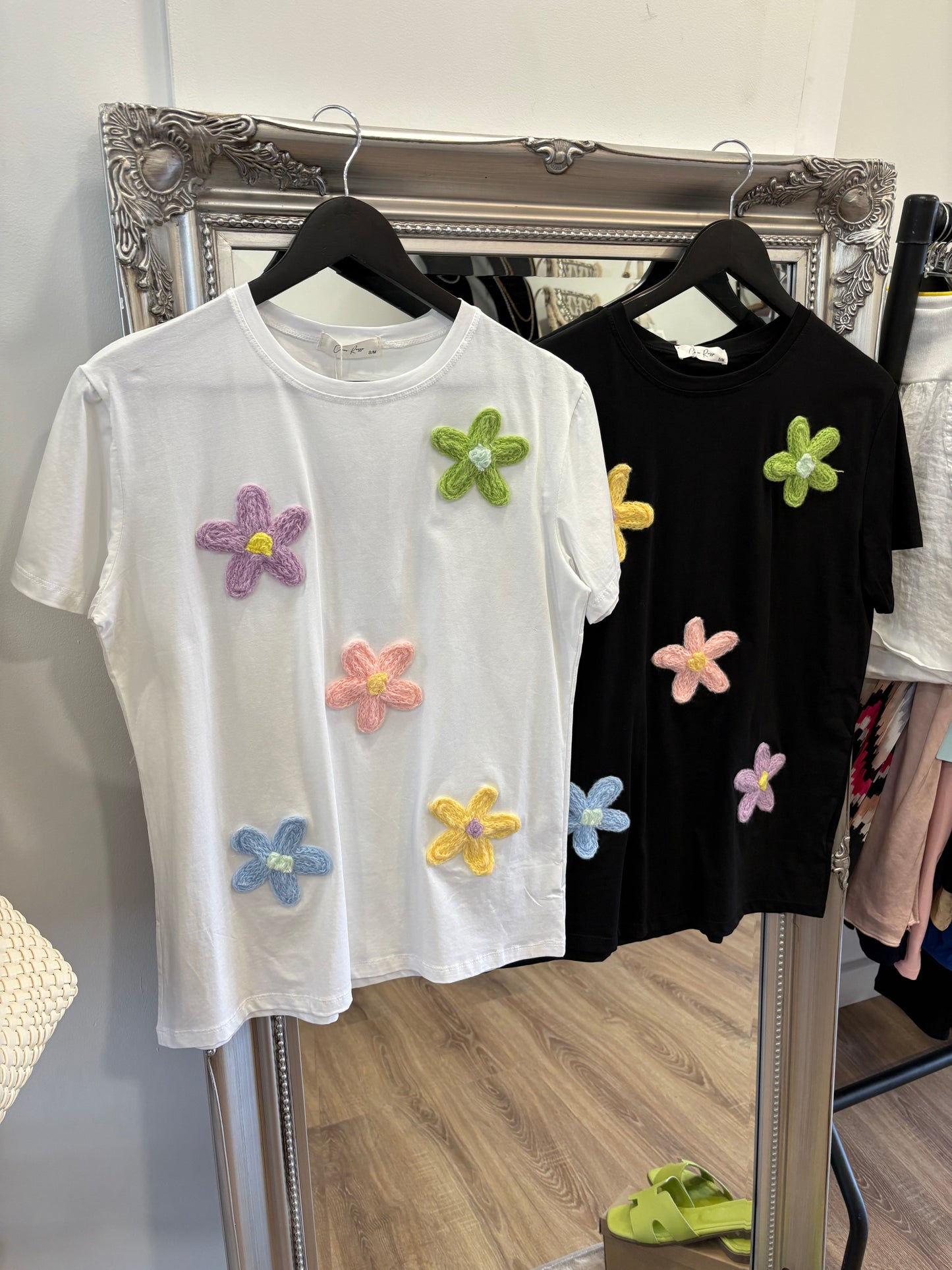 Crochet Flower T-shirt