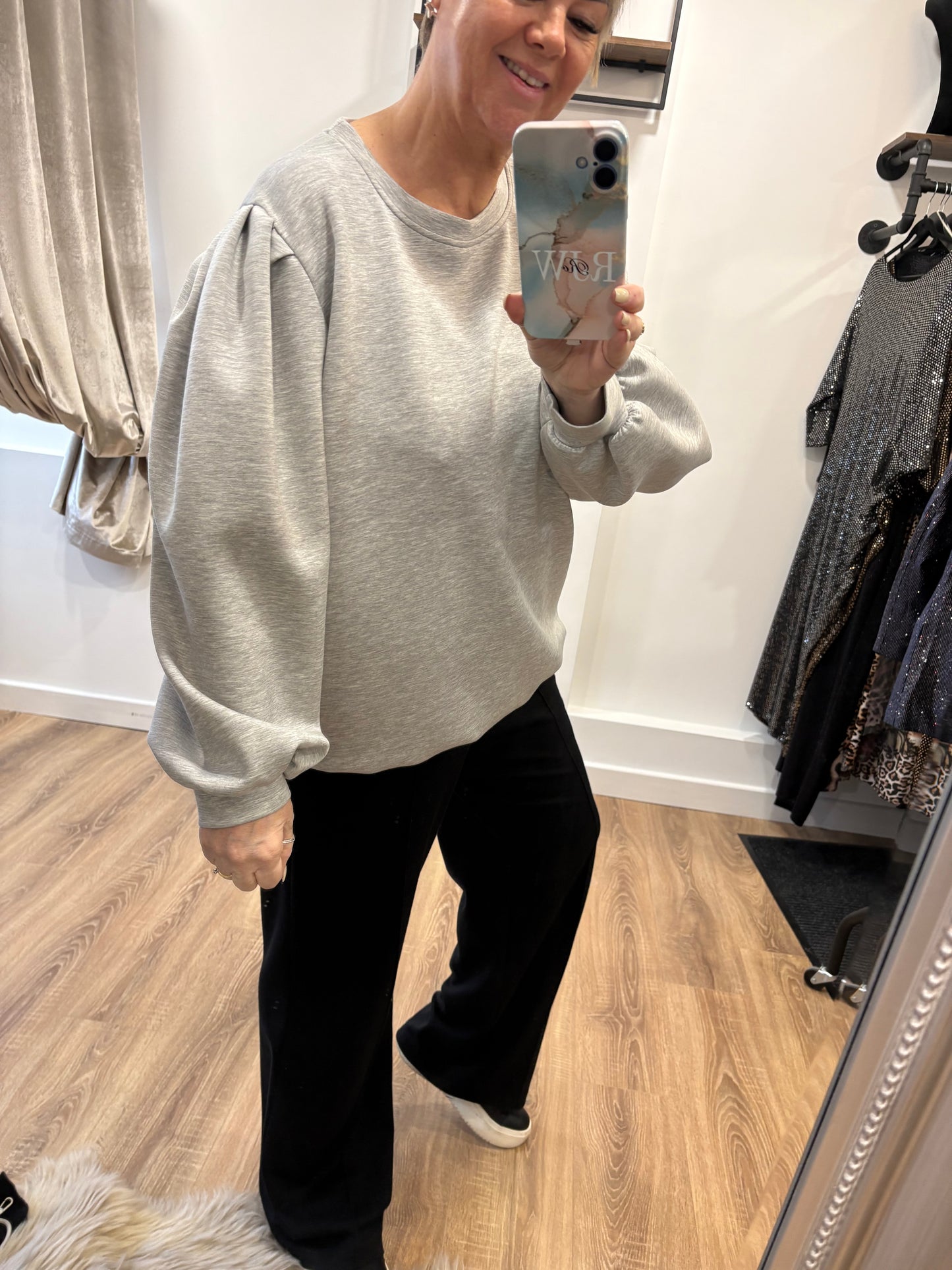 Puff Sleeve Sweatshirt