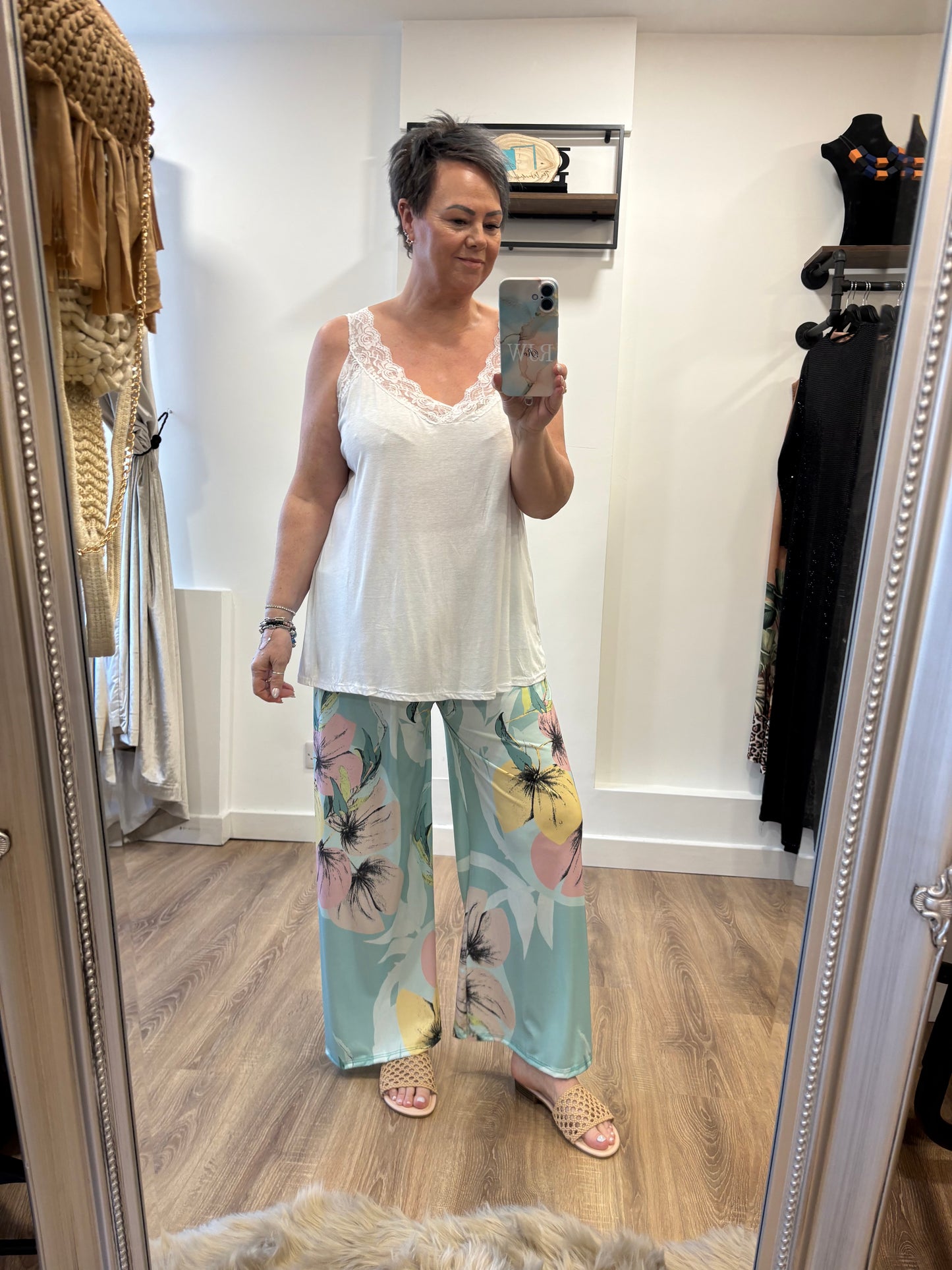 Lightweight, Lace Vest Top