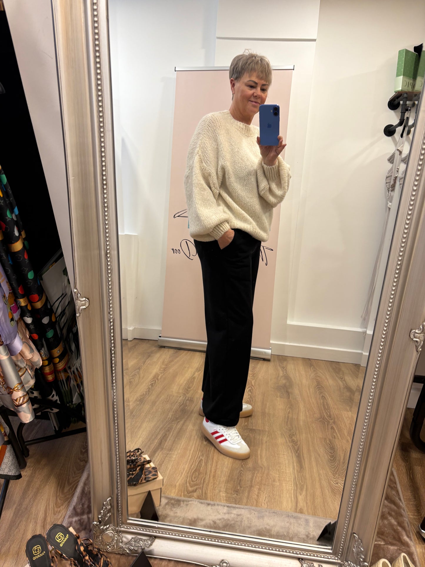 Plain, Soft, Slouchy Jumper with Balloon Sleeve