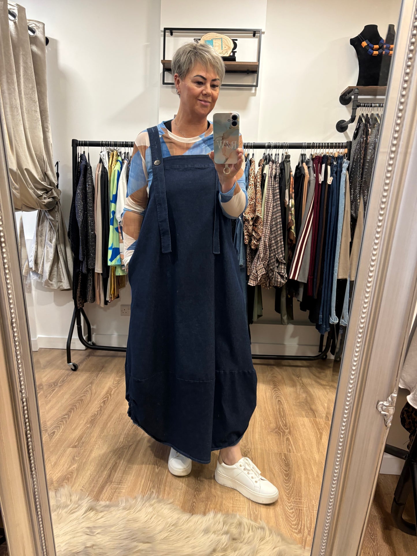 Dungaree Cocoon Dress