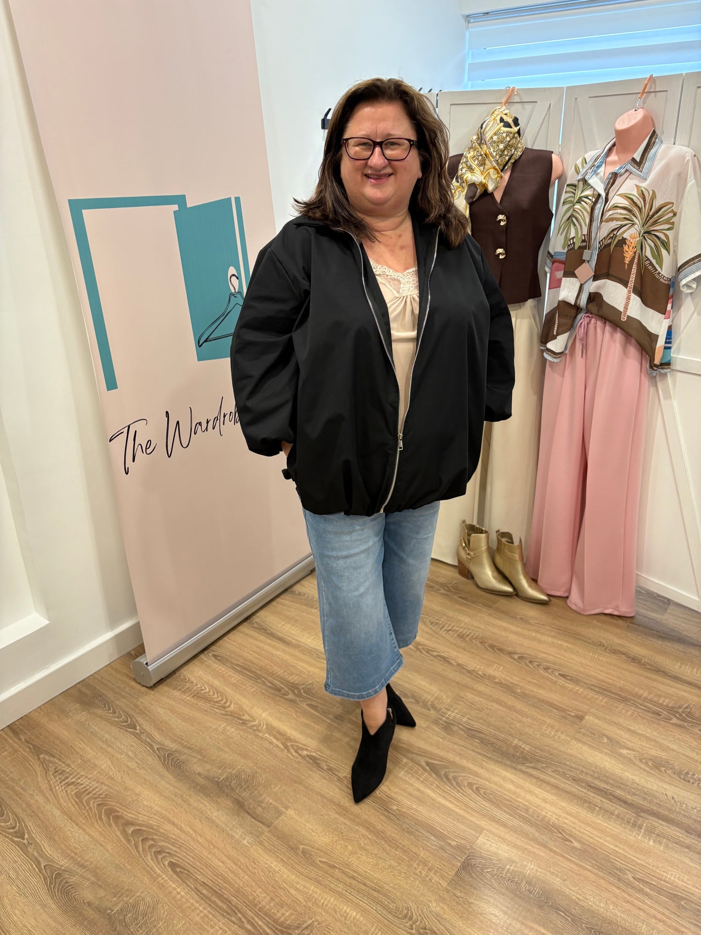 Lightweight Oversized Bomber Jacket