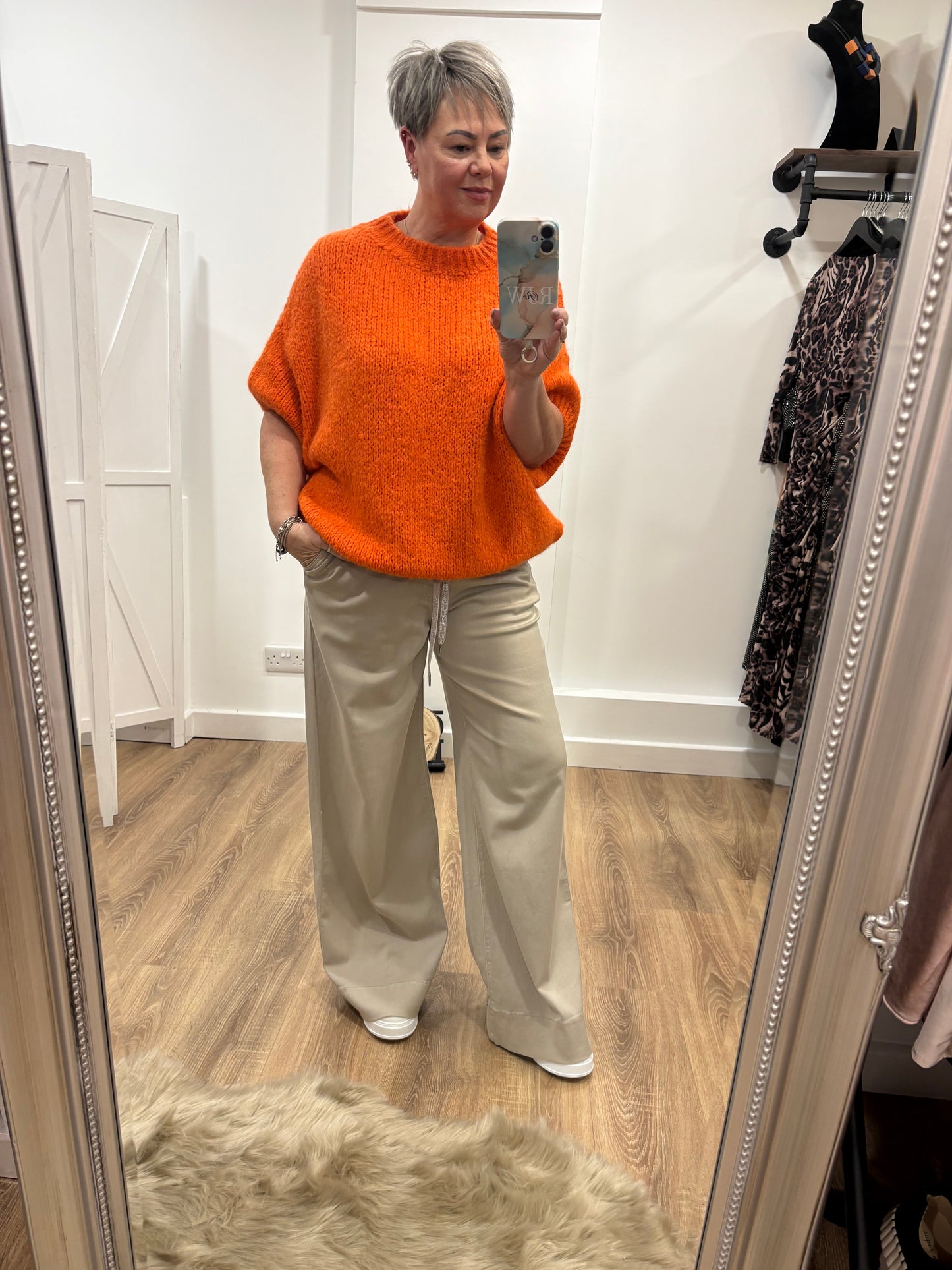 Wide Leg, Drawstring Pants