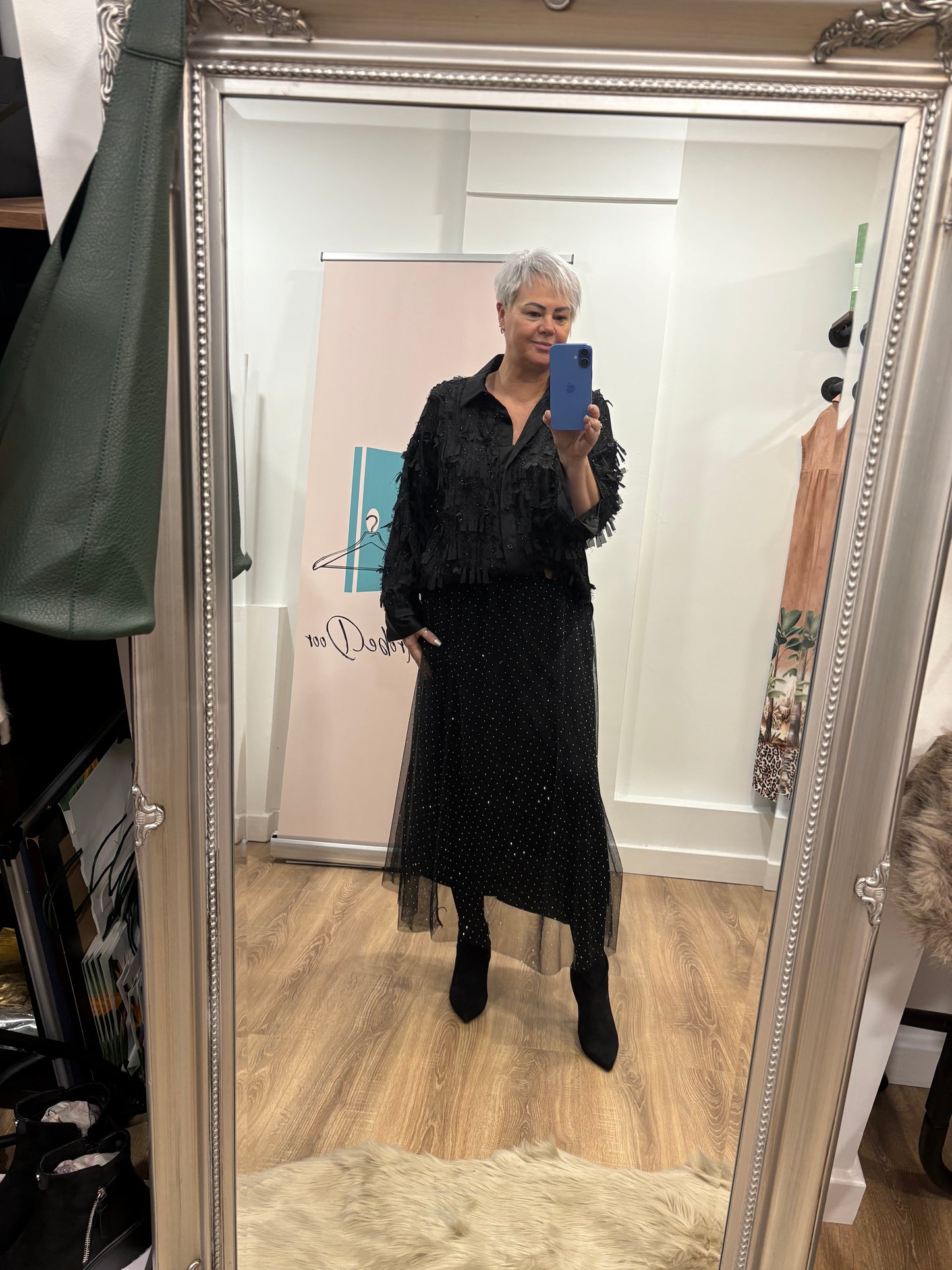 Glitter, Shredded Detail Shirt