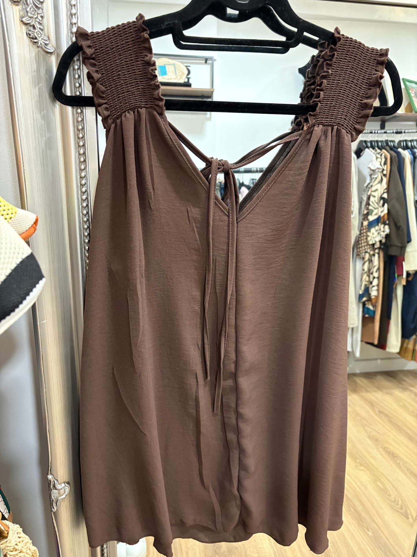 Elasticated Shoulder, Swing Vest Top