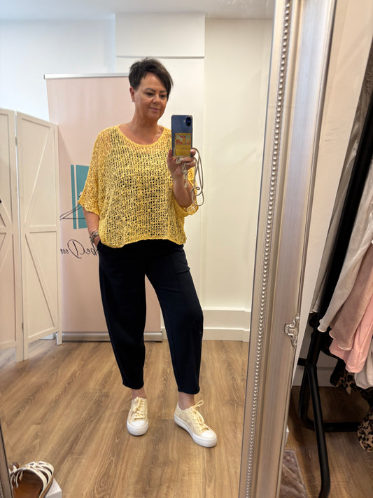 Lightweight Crochet knit Jumper