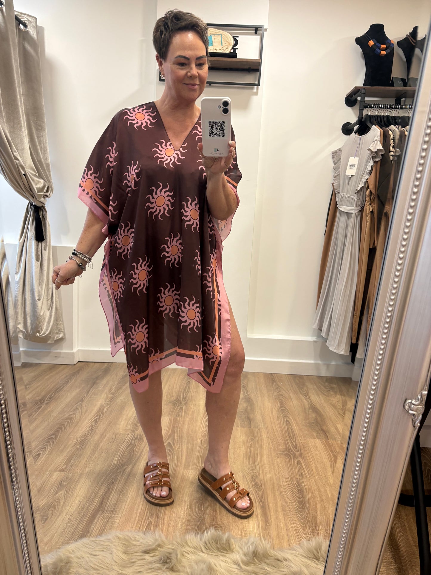 Sun Print Silk kaftan