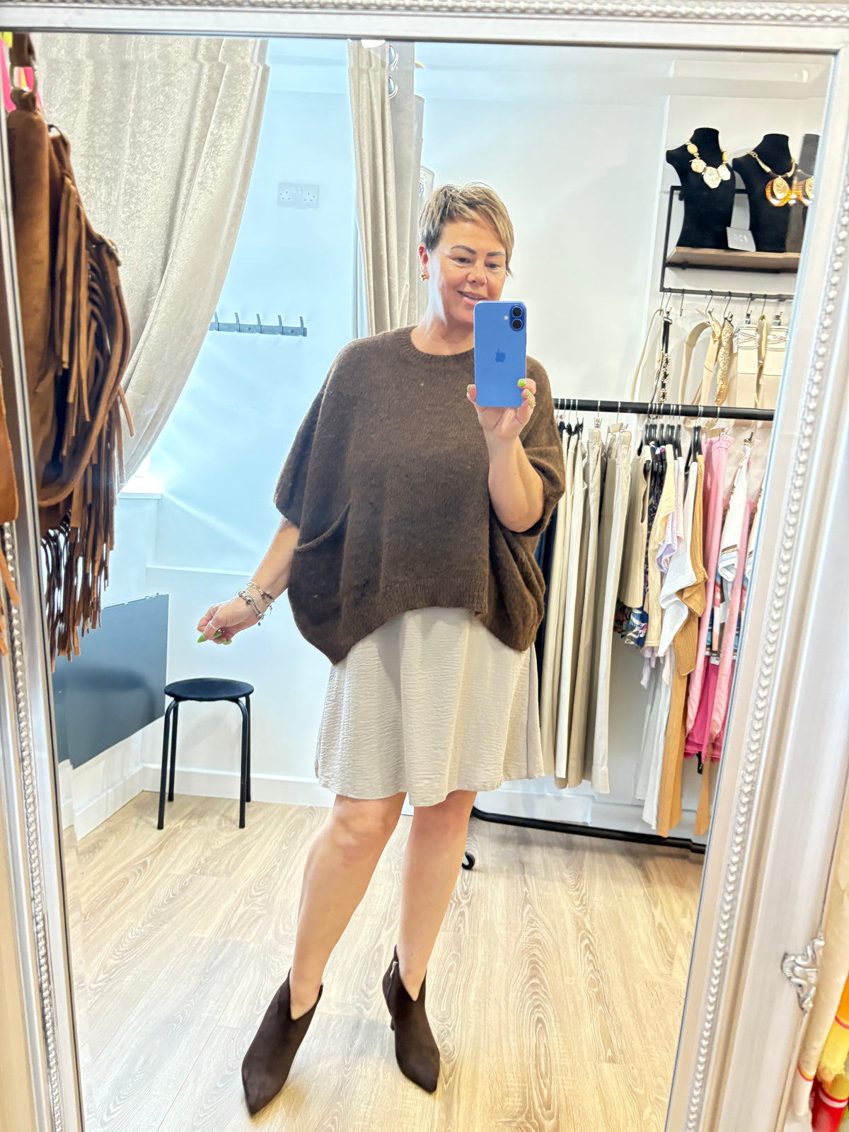 Strappy Midi Slip Dress