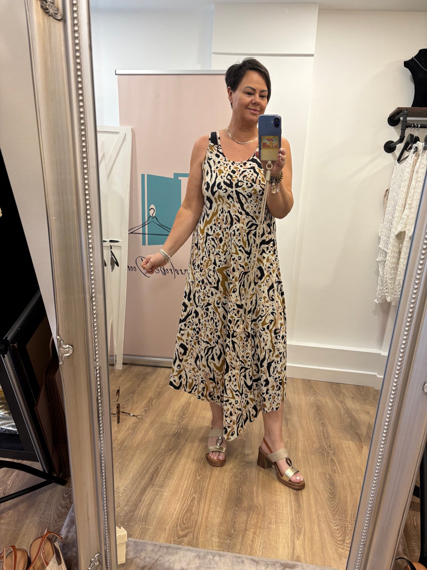 Slinky, Strappy, Stretch Midaxi Dress
