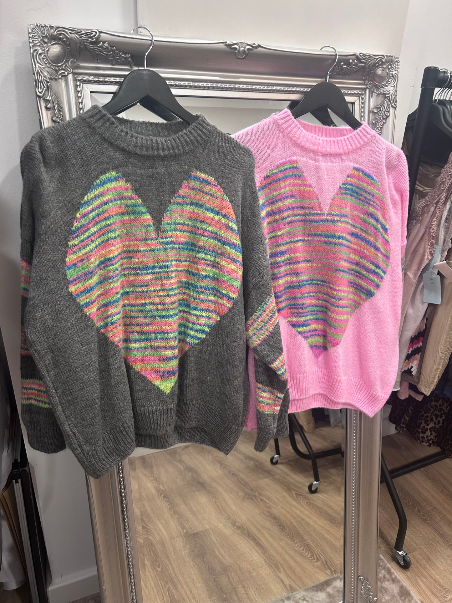 Multicoloured Heart Jumper