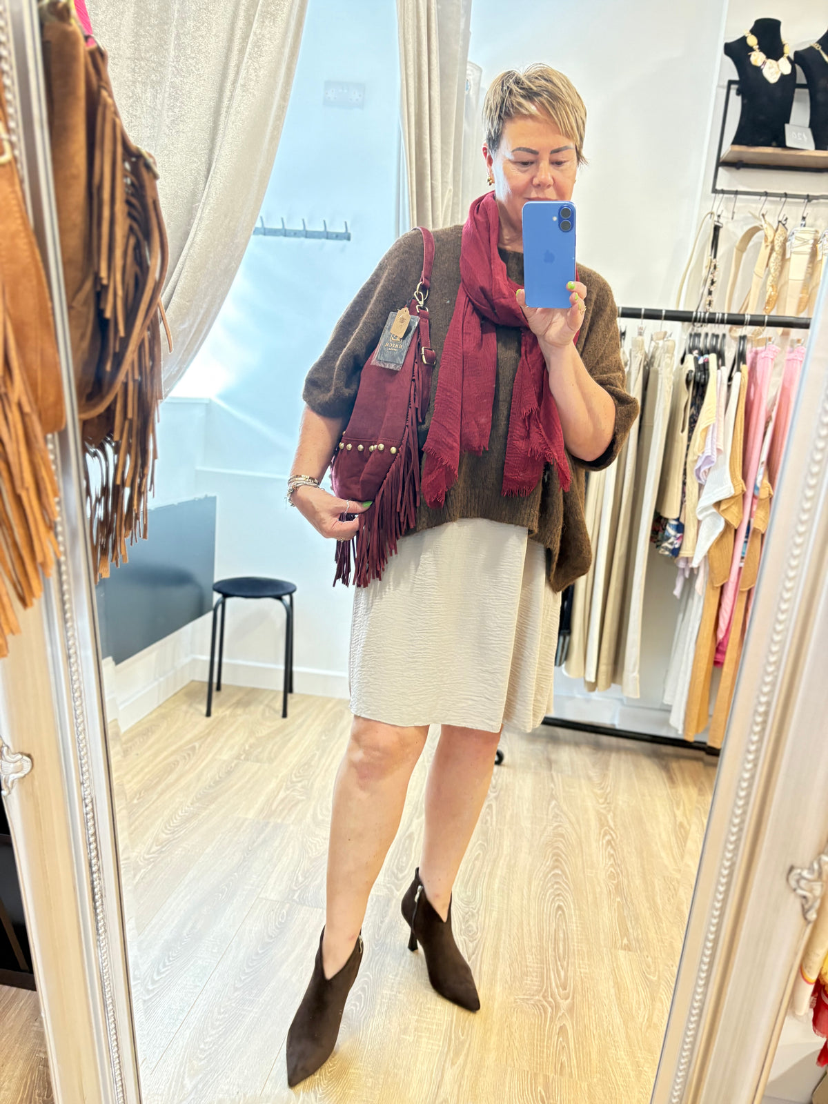 Strappy Midi Slip Dress
