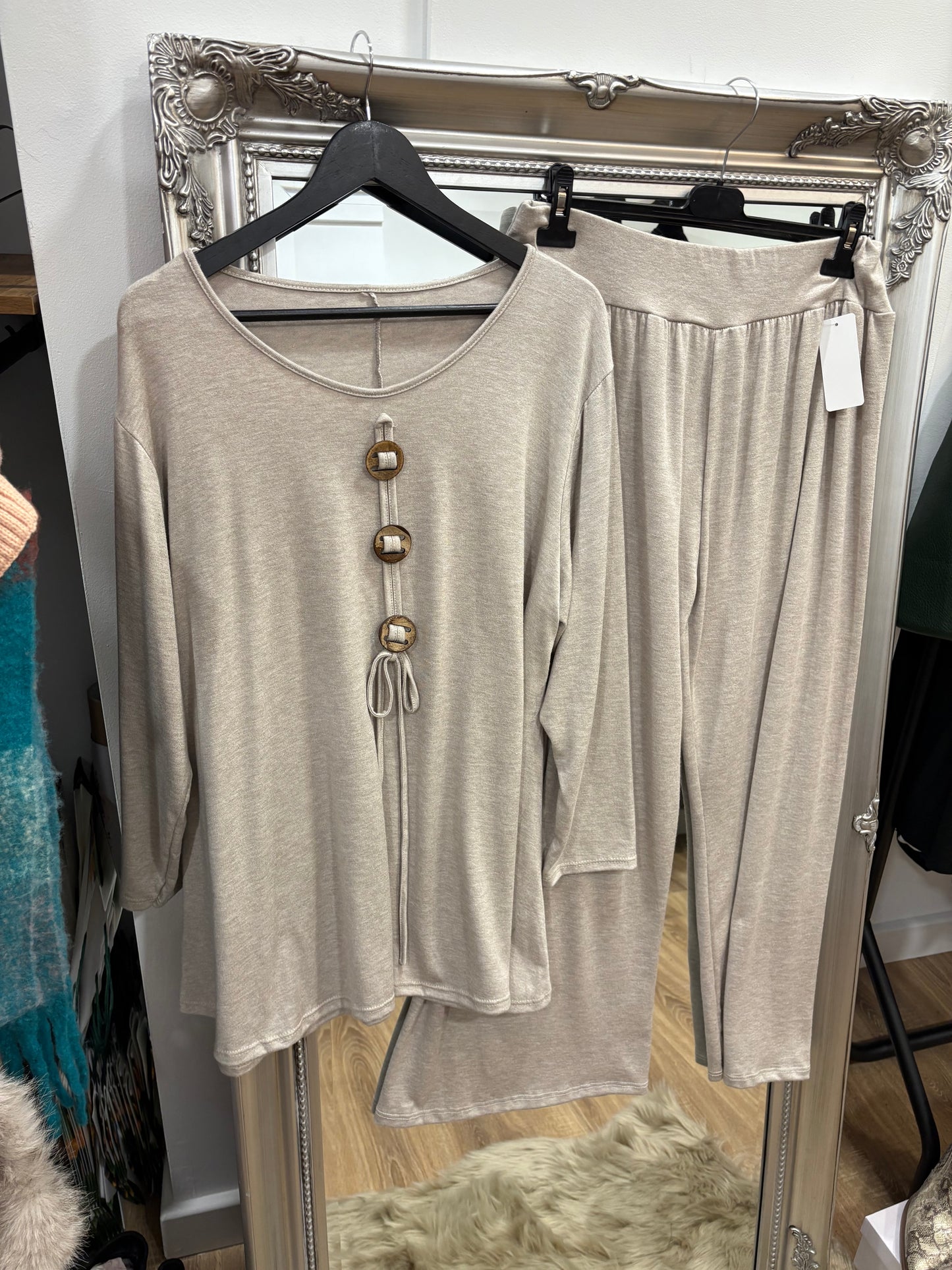 Wide Leg Loungewear Set