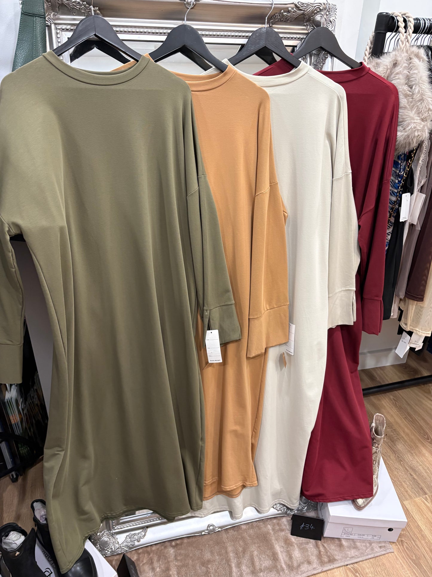 Long Sleeve Sweatshirt Dress