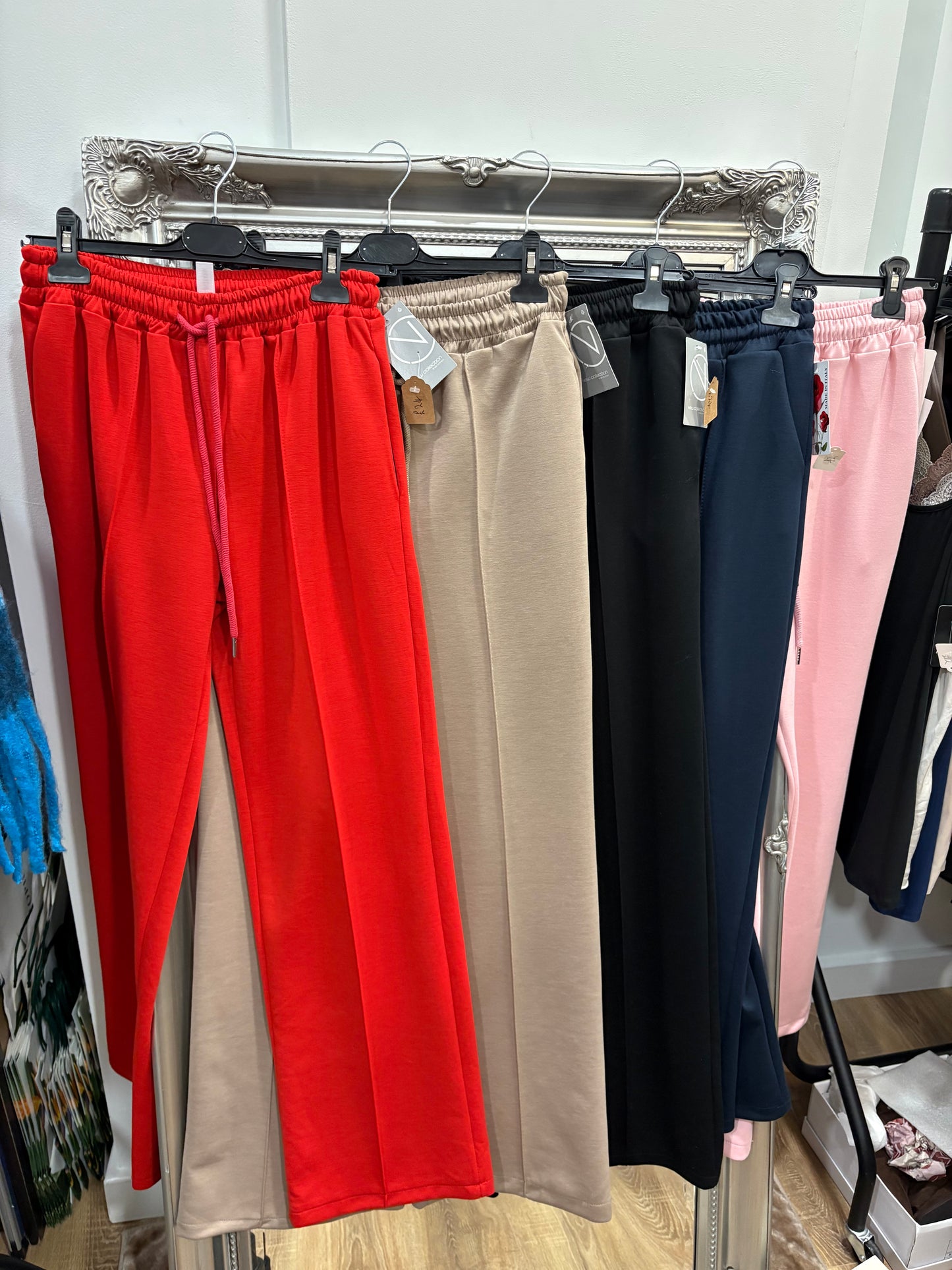 Smart Seam Front Wide Leg Joggers